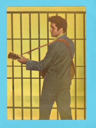 Elvis Presley Vintage 1960s Rock Music Large Card From Sweden D Jailhouse Rock