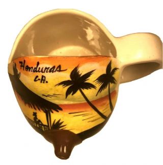 Vintage Boob Mug Titty Cup Nipple Sipper Spout Breast Shaped Honduras C.  A.  Beach 3