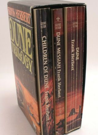Frank Herbert Dune Trilogy Box Set Dune Messiah And Children Vintage Sci - Fi