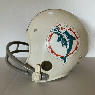 Vintage Nfl Miami Dolphins Football Helmet Rawlings Sz Small 60s 70s Bnfl