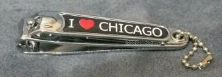 I Love Chicago Souvenir Stainless Steel 2.  75 " Nail Clippers