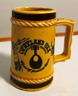Vintage Opryland Usa Ceramic Mini Mug - Nashville Tn
