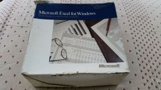 Microsoft Excel 2.  10 For Windows 286 On Floppies Vintage Pc Software 1988