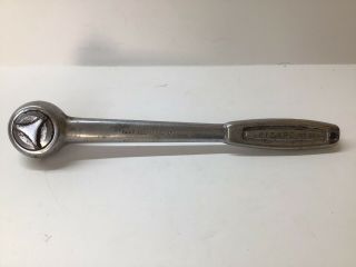 Vintage Wizard H2833 - 1/2” Drive Ratchet,  10 - 1/4” Long,  Forged In Usa
