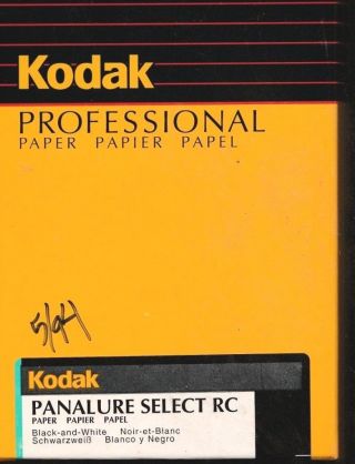 Vintage Kodak Panalure Select Rc Paper Fh 5x7 Expired