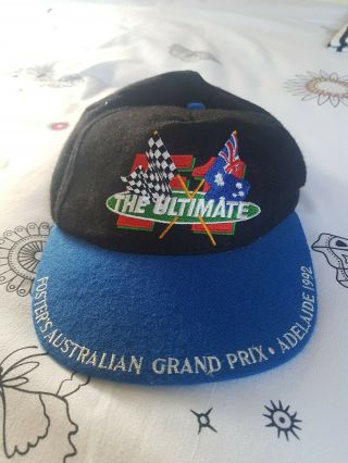 Vintage1992 Cap Hat Australian F1 Grand Prix Adelaide Adjustable Strap Vgc