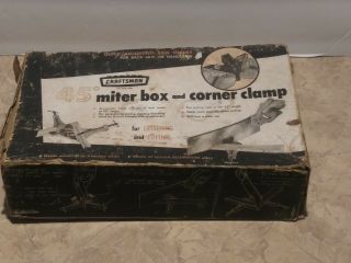 Vintage Craftsman Miter Box And Corner Clamp No.  9 - 6661