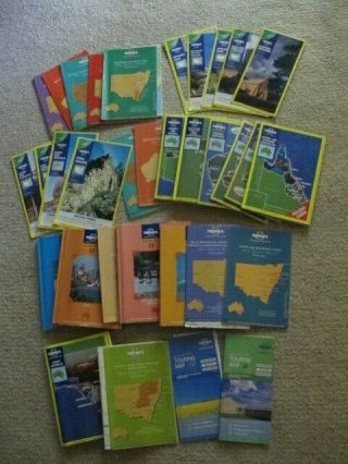Bulk 40x Vintage Retro 1990s Nrma Holiday Guide Books & Maps - Australia
