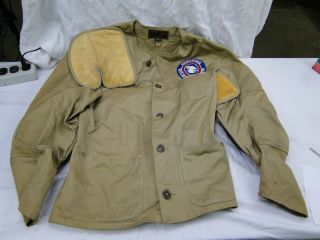 Vtg 10 - X Imperial Army Twill Sport Padded Hunting Shooting Jacket Sz 44 - Patches