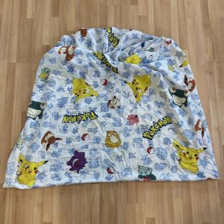 Vintage 1995 Pokemon Characters Twin Size Fitted Bed Sheet