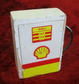 Vintage Shell Miniature Petrol Pump / Bowser - Branding & Logo - Yellow And Red