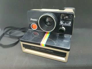 Vintage Presto Sx - 70 Polaroid Land Camera With Strap