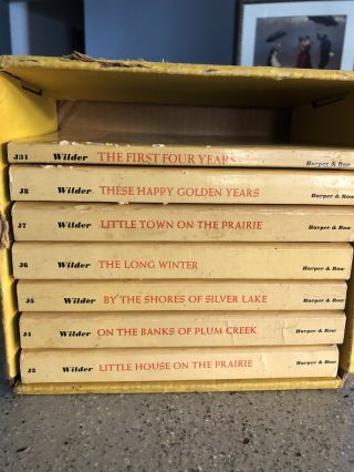 Vintage Book Set Of Laura Ingalls Wilder Little House On The Prairie Missing 1&3