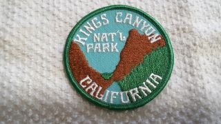 King Canyon National Park California Souvenir Embroidered Patch