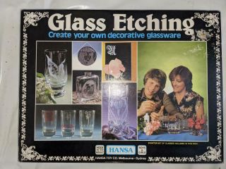Vintage Hansa Glass Etching Kit - Has Not Been