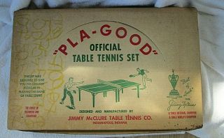 Vintage Pla - Good Official Table Tennis/ping Pong Set