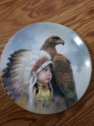 Vintage Protector Of The Plains By Gregory Perillo Artaffects Collector Plate