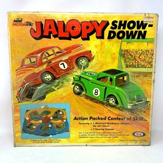 Vintage 1970 Ideal Mini Motorific Jalopy Showdown Playset Retro