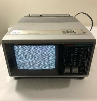 Vintage Emerson 5.  5 " Portable Color Tv Am/fm Radio Receiver
