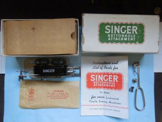 Vintage Simanco Singer Buttonhole Attachment 86662,