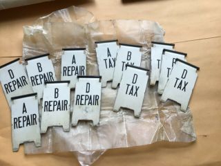 Vtg National Cash Register Repair Tax Tabs Button Parts Antique Keys