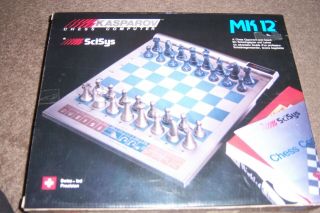 1986 Scisys Kasparov Chess Computer Mk12 Complete Game Vntg Electronics