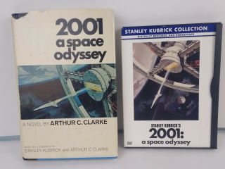 2001: A Space Odyssey Vintage 1968 Bce Hardcover Book,  Dvd Kubrick Clarke