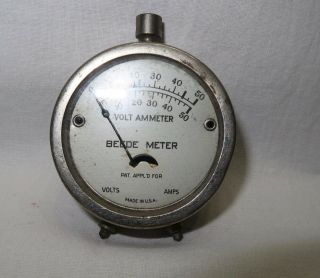 Vintage Pocket Beede 50 Volt Ammeter Meter “untested”