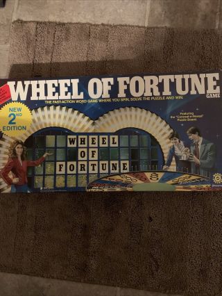 Wheel Of Fortune Board Game 2nd Edition Pressman 1985 Vintage