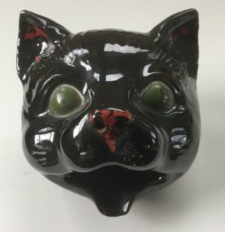Vintage Black Cat Spoon Holder