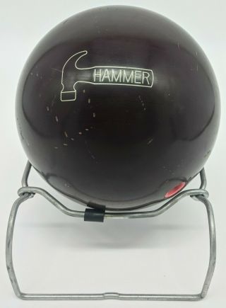 Vintage Faball Purple Hammer Bowling Ball 16lbs B005 Made In Usa