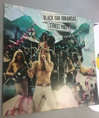 1974 Vintage Vinyl Black Oak Arkansas Record Street Party Album