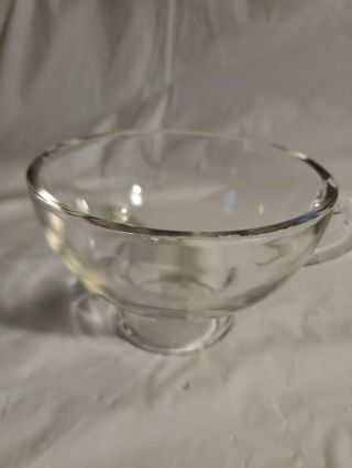 Vintage Clear Glass Canning Fruit Mason Jar Funnel Handle Finger Loop Kitchen