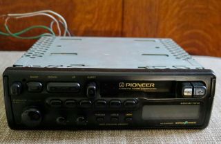 Vintage Pioneer Ke - 2303qr Pull Out Style Cassette Tape Radio Stereo Old School