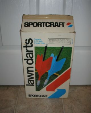 Vintage Sportcraft Lawn Darts Game Box (box Only)