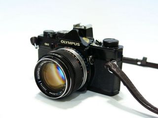 Vintage Olympus Om - 2 35mm Slr Film Camera W/50mm F/1.  4 Lens - Parts
