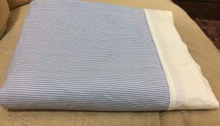 Martex Liberty Of London Vintage Double Flat Sheet Blue/white Stripe