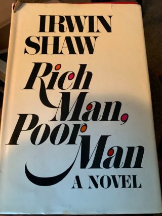Irwin Shaw Rich Man,  Poor Man Vintage 1970s Book Club Edition