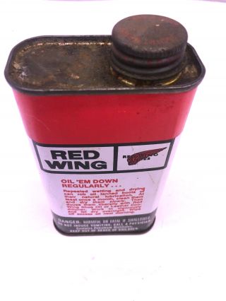 Vintage Red Wing Boot And Shoe Oil Tin 8 Ounce Hipster Grailed Fire Some Content