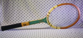 Vintage Spalding Doris Hart Signature Wooden Tennis Racket Racquet Belgium Art