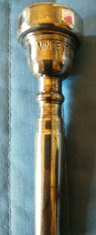 Vincent Bach Trumpet Mouthpiece.  7c.  Silver - Plated.  Vintage.