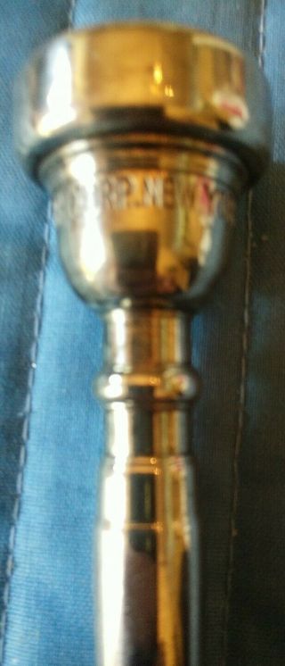 Vincent Bach Trumpet Mouthpiece.  7C.  Silver - Plated.  Vintage. 2
