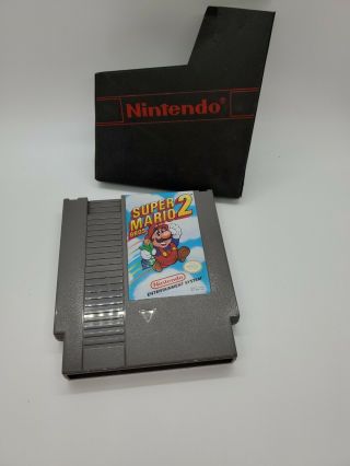 Mario Bros 2 Nes Nintendo Cartridge Game Vintage