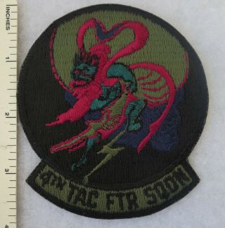 4th Tactical Fighter Squadron Us Air Force Patch Subdued Usaf Vintage