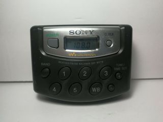 Vintage - Sony Srf - M37w Grey Walkman Digital Tuning Weather/fm/am Stereo Radio