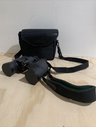 Vintage Nikon Action 8x40 8.  2 Egret Ii Binoculars With Carry Case