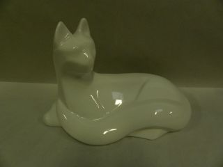 Vtg Modern Eames Era Retro Haeger Pottery Ceramic Sculpture Sculptural Cat (a7)