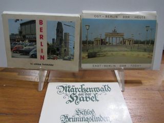 3 Vintage German Souvenir Photo Books | Berlin - E Berlin - Marchenwald