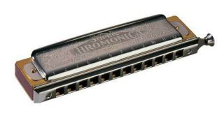 Vintage Hohner Chromonica Harmonica Key C With Case In