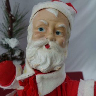 Vintage Gund Creation Santa Claus Doll Composition Head.  14 " 1940s